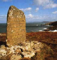 The 'Last Invasion of Britain' memorial stone at Carreg Goffa